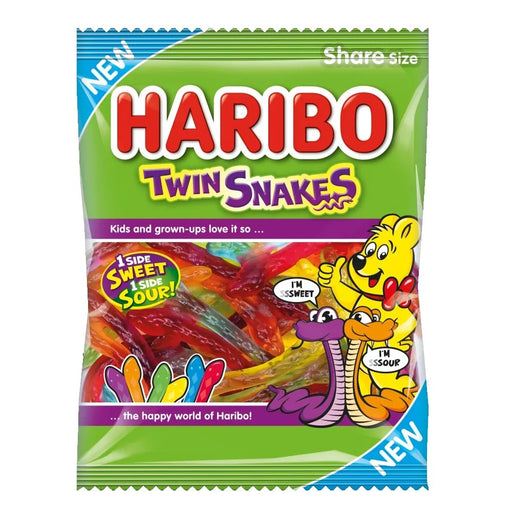 Haribo Twin Snakes Share Bag 175g - Happy Candy UK LTD