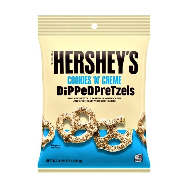 Hershey's Cookies 'N' Cream Dipped Pretzels (USA) 120g - Happy Candy UK LTD