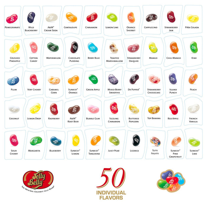 Jelly Belly Original 50 Assorted Flavours Weigh Out USA IMPORT - Happy Candy UK LTD
