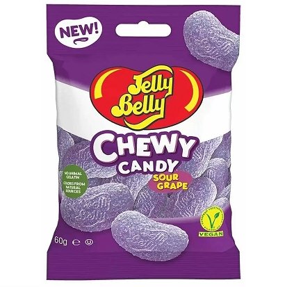 Jelly Belly Sour Grape Chewy Candy 60g - Happy Candy UK LTD