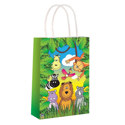 Jungle Animal Paper Party Bag with Handles - Happy Candy UK LTD