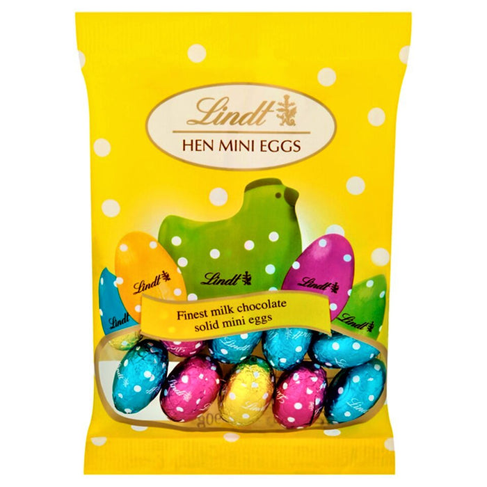 Lindt Hen Milk Chocolate Mini Eggs 90g - Happy Candy UK LTD