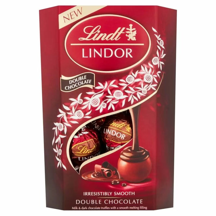 Lindt Lindor Double Chocolate Truffles 200g - Happy Candy UK LTD