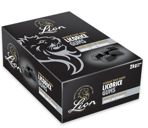 Lion Liquorice Gums 2kg Box - Happy Candy UK LTD