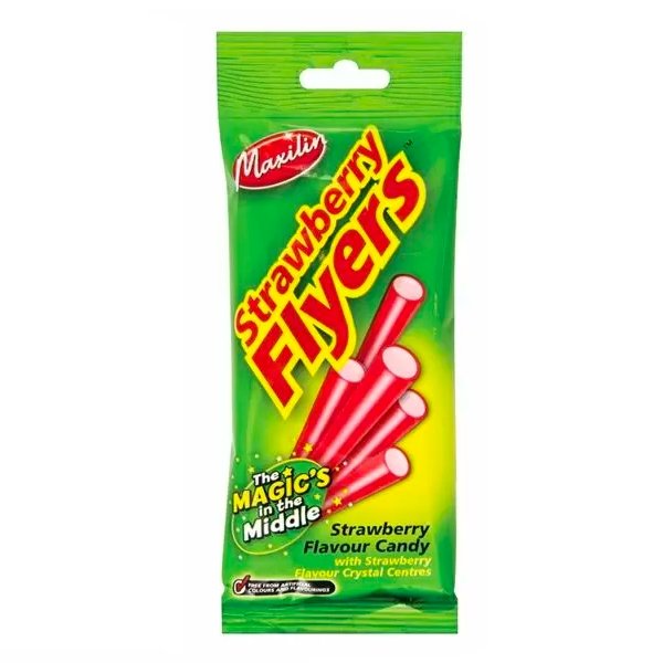 Maxilin Strawberry Flyers 90g - Happy Candy UK LTD