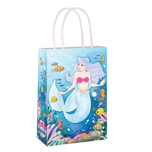 Mermaid Paper Party Bag with Handles - Happy Candy UK LTD