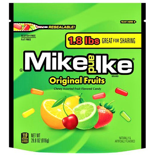 Mike and Ike Original Fruits Huge Family Share Bag (USA) 816g - Happy Candy UK LTD