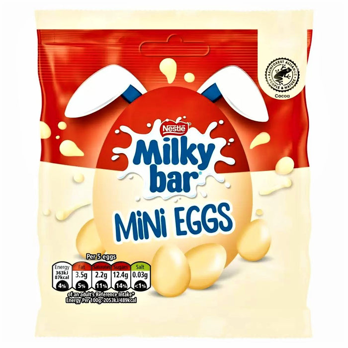 Milkybar White Chocolate Mini Eggs Share Pouch 80g - Happy Candy UK LTD