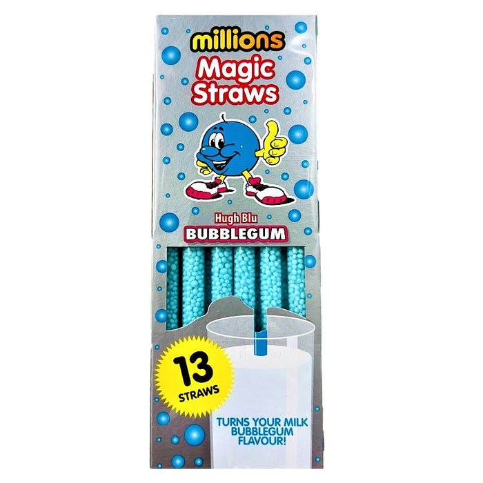Million Magic Straws Bubblegum 13 Pack - Happy Candy UK LTD