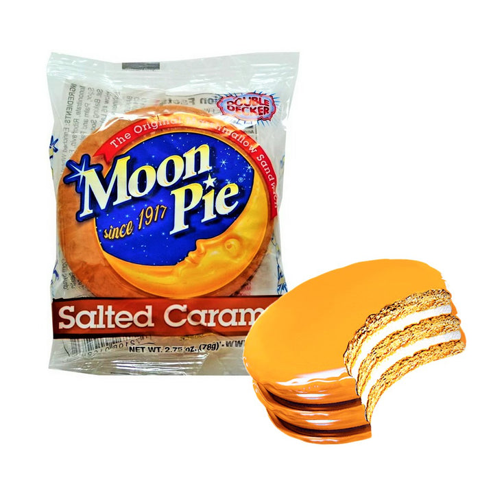 Moon Pie Salted Caramel Double Decker (USA) 78g - Happy Candy UK LTD