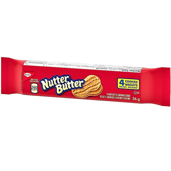 Nutter Butter Cookies 4 Pack (USA) 56g - Happy Candy UK LTD