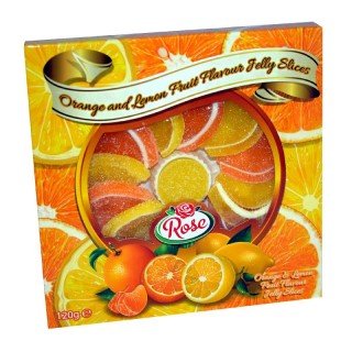 Orange & Lemon Fruit Slices Gift Box 90g - Happy Candy UK LTD