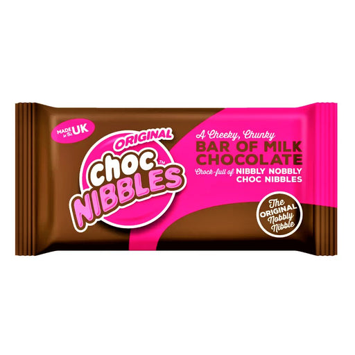 Original Choc Nibbles Milk Chocolate Bar 120g - Happy Candy UK LTD
