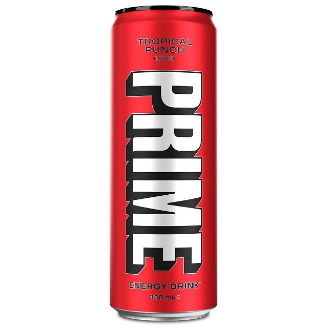 PRIME Energy Tropical Punch Drink Can 330ml - Happy Candy UK LTD