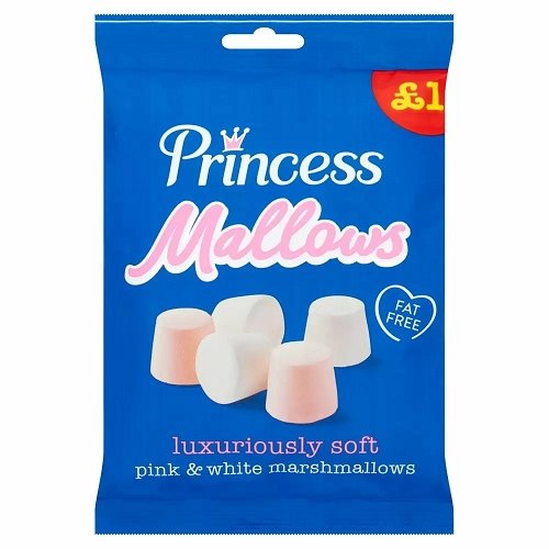 Princess Mallows Pink & White Marshmallows 150g - Happy Candy UK LTD