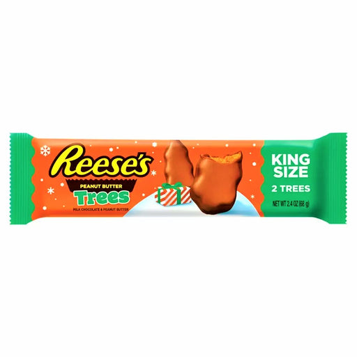 Reese's 2 Milk Chocolate & Peanut Butter Trees King Size 68g - Happy Candy UK LTD