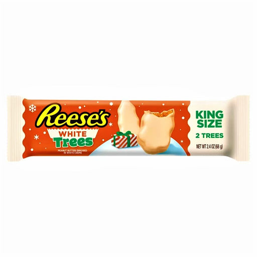 Reese's 2 White Chocolate & Peanut Butter Trees King Size 68g - Happy Candy UK LTD