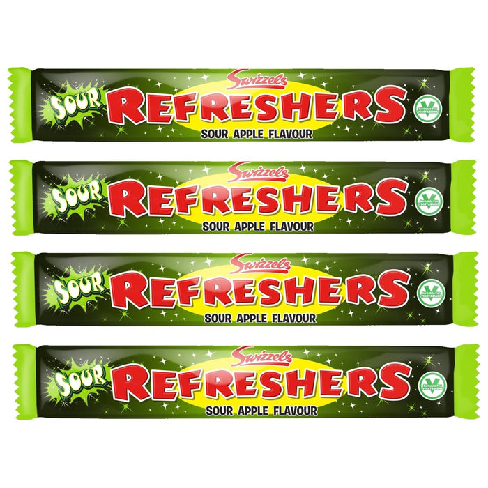 Refreshers Chew Bar Sour Apple 4 Pack - Happy Candy UK LTD