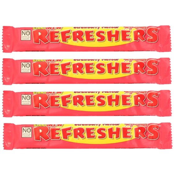 Refreshers Chew Bar Strawberry 4 Pack - Happy Candy UK LTD