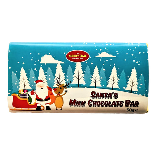 Santa's Milk Chocolate Bar 50g - Happy Candy UK LTD