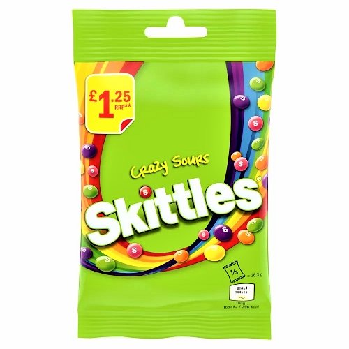 Skittles Crazy Sours Share Bag 109g - Happy Candy UK LTD