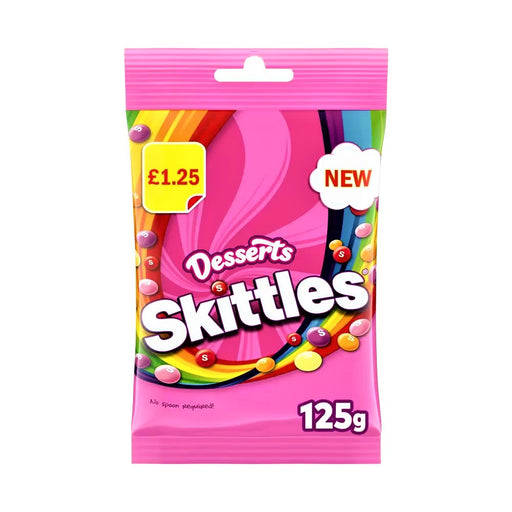 Skittles Dessert Flavoured Treat Bag 125g - Happy Candy UK LTD
