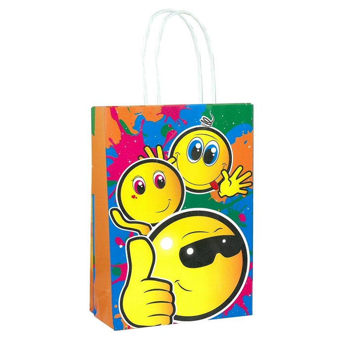 Smiley Emoji Paper Party Bag with Handles - Happy Candy UK LTD
