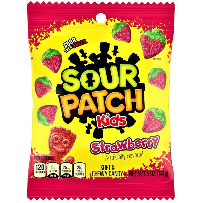 Sour Patch Kids Strawberry Share Bag 141g - Happy Candy UK LTD