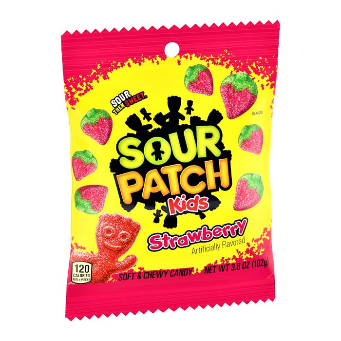 Sour Patch Kids Strawberry Share Bag (USA) 102g - Happy Candy UK LTD