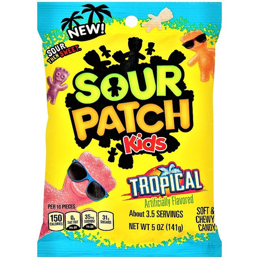 Sour Patch Kids Tropical Share Bag 141g - Happy Candy UK LTD