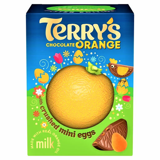 Terry's Chocolate Orange Easter Edition With Crushed Mini Eggs 147g - Happy Candy UK LTD