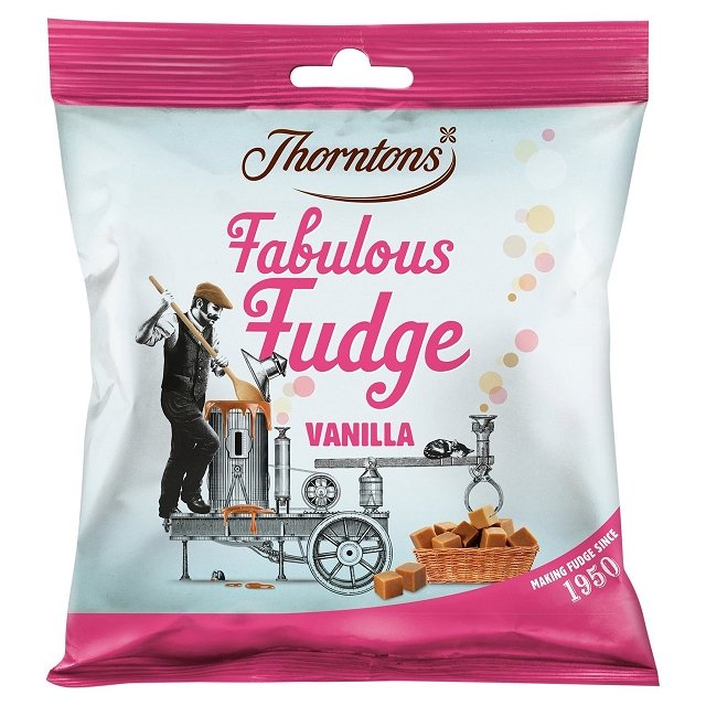 Thorntons Vanilla Fudge Share Bag 100g - Happy Candy UK LTD