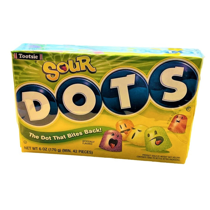Tootsie Sour Dots Theatre Box (USA) 170g - Happy Candy UK LTD