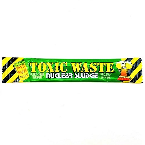 Toxic Waste Sour Apple Chew Bar 20g - Happy Candy UK LTD