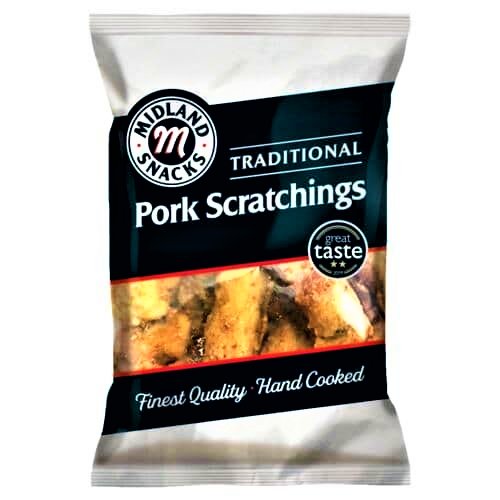 Traditional Pub Pork Scratchings 70g - Happy Candy UK LTD