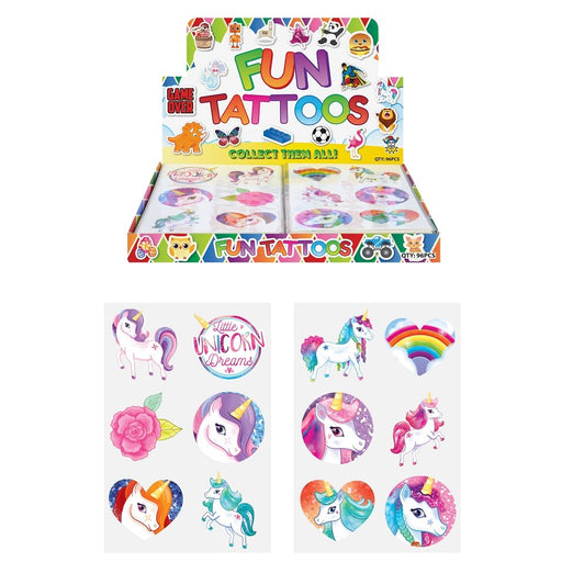 Unicorn Temporary Tattoos 6 Pack - Happy Candy UK LTD