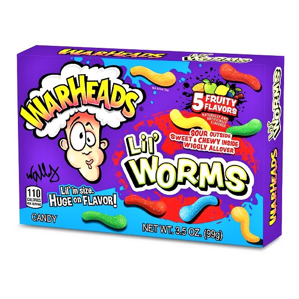 Warheads Lil Worms (USA) 99g - Happy Candy UK LTD