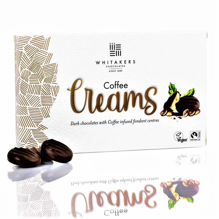 Whitakers Dark Chocolate Coffee Fondant Creams Gift Box 150g - Happy Candy UK LTD