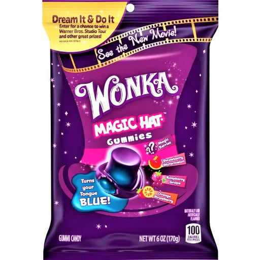 Wonka Magic Hat Gummies Share Bag (USA) 170g - Happy Candy UK LTD