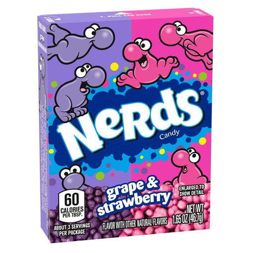 Wonka Nerds Grape & Strawberry 1.65 OZ (46.7g) USA IMPORT - Happy Candy UK LTD