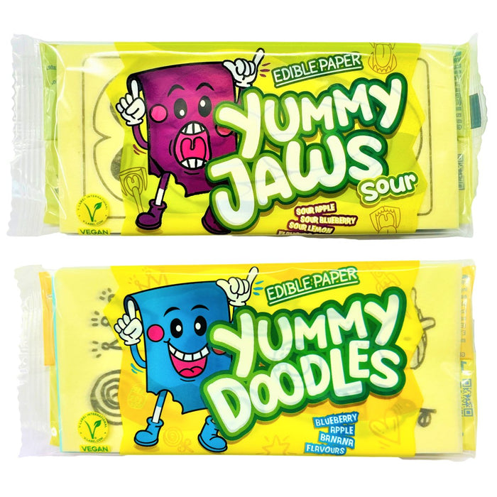 Yummy Jaws / Yummy Doodles Edible Paper 2 Pack - Happy Candy UK LTD